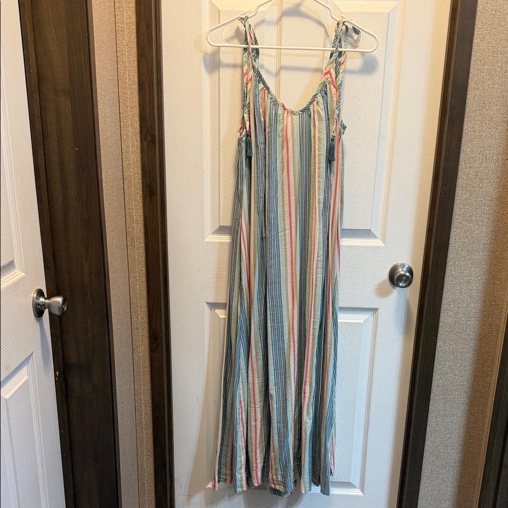 Old Navy Striped Maxi One-Piece - Blue, Pink, Green